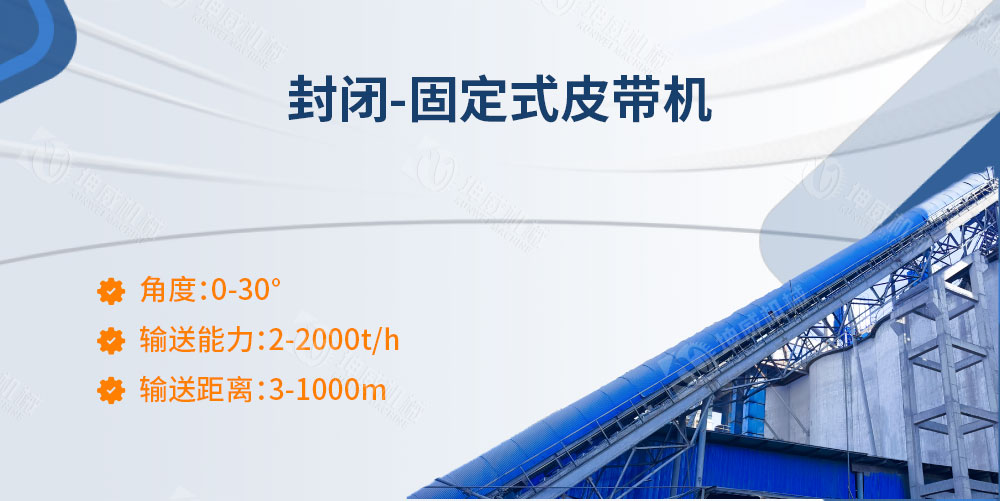 封閉固定式皮帶機簡介